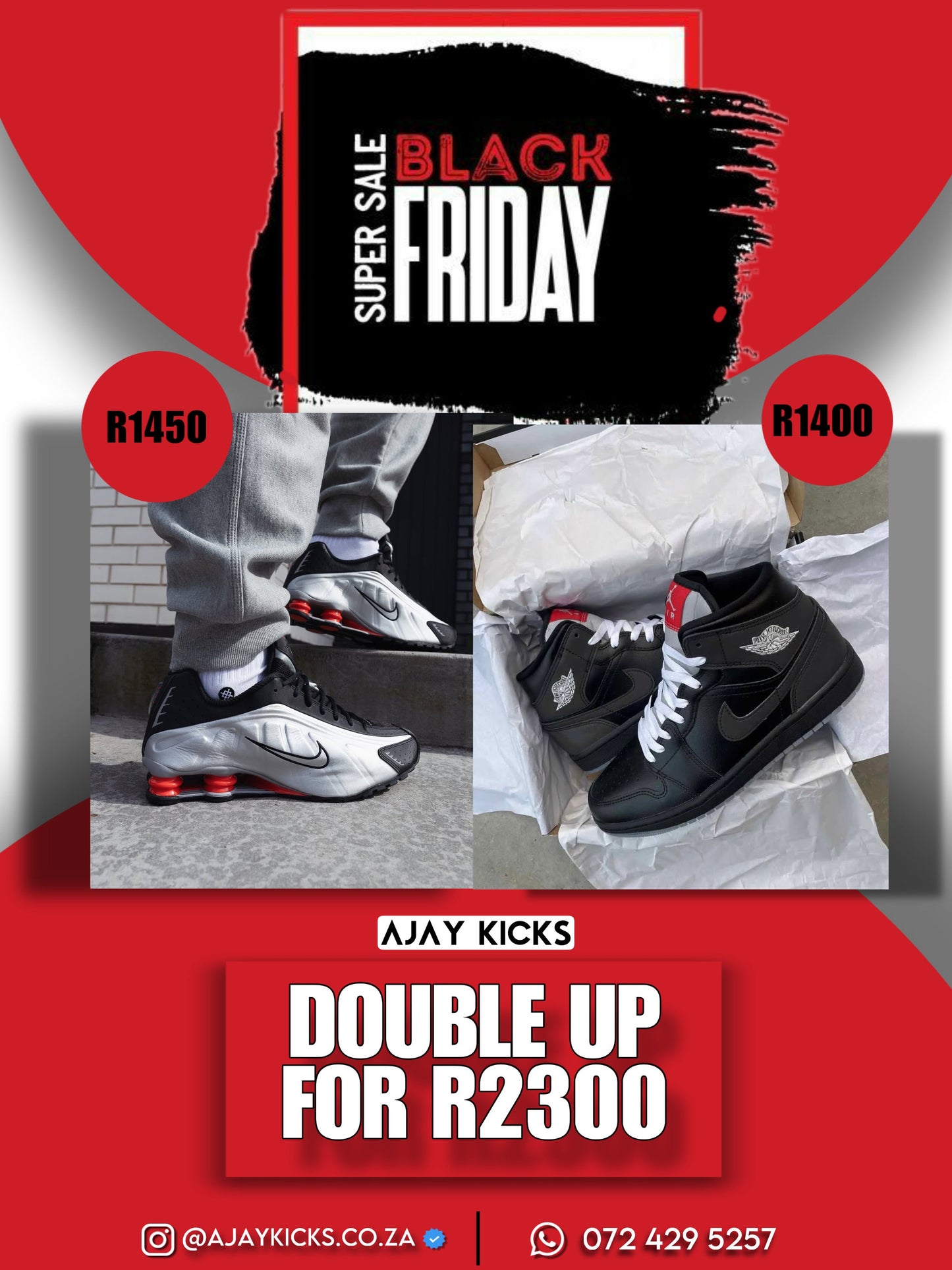 Nike Shox X Jordan 1 mid