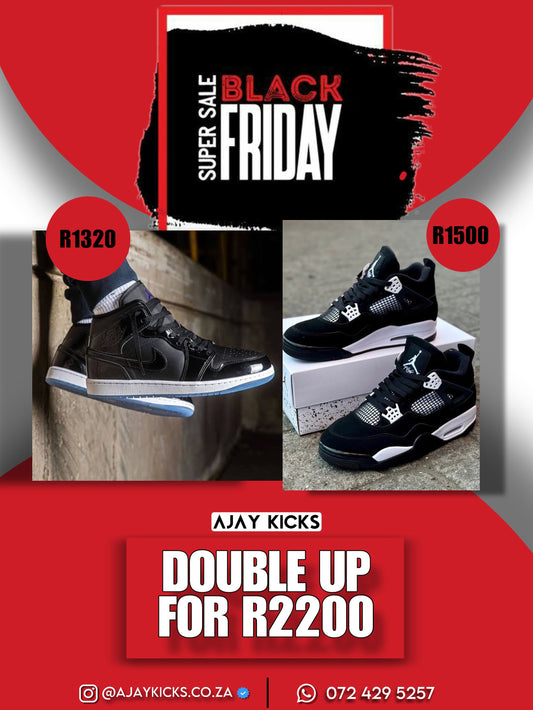 Jordan 1 Space Jam X Jordan 4 White thunder