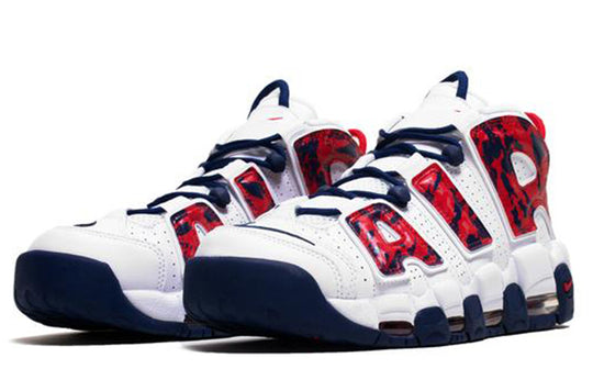 Nike Air More Uptempo 'Red Navy Camo'