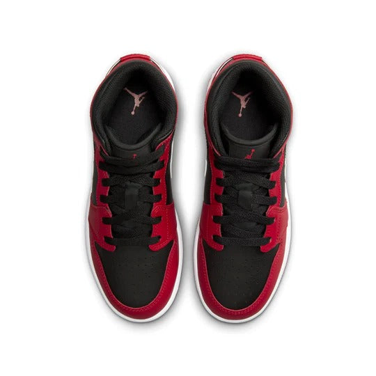 Jordan 1 Mid Gym Red Black White