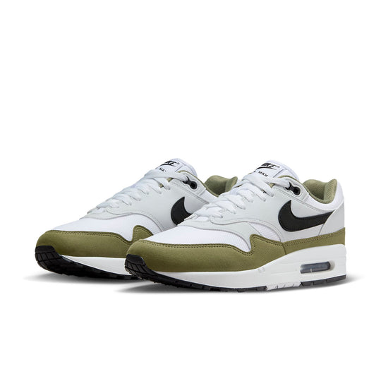 Nike Air Max 1 'White Black Medium Olive'