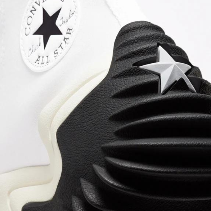 Converse Run Star Motion Canvas Platform Hi White/Black/Gum Honey