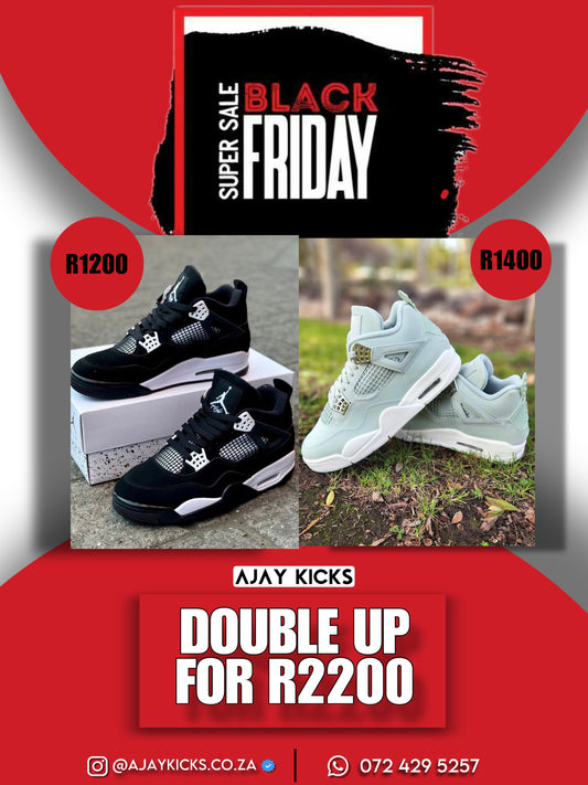 Jordan 4 White thunder X Jordan 4 Light Green