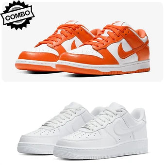 Nike Orange Dunk x Nike Air Force White