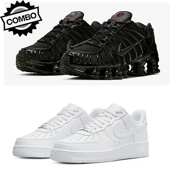 Nike Shox Black x Nike Air Force 1