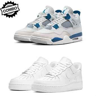 Jordan 4 Military Blue x Nike Air Force 1
