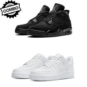 Jordan 4 Black Cat x Nike Air Force 1