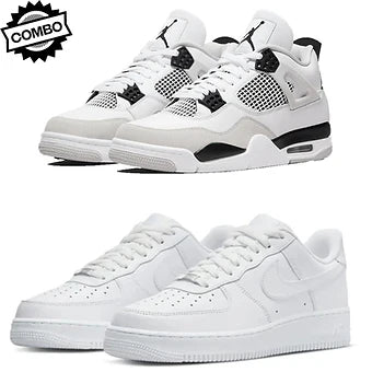 Jordan 4 Military Black x Nike Air Force 1