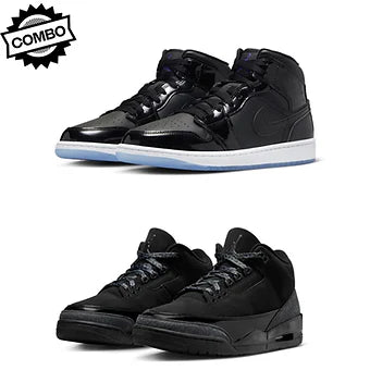Jordan 1 Space Jam x Jordan 3 Black Cat
