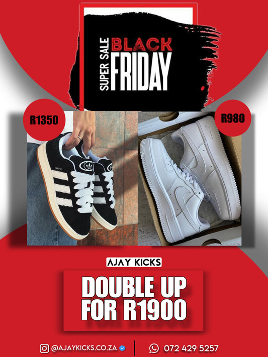 Adidas Campus X Nike Air Force 1 White