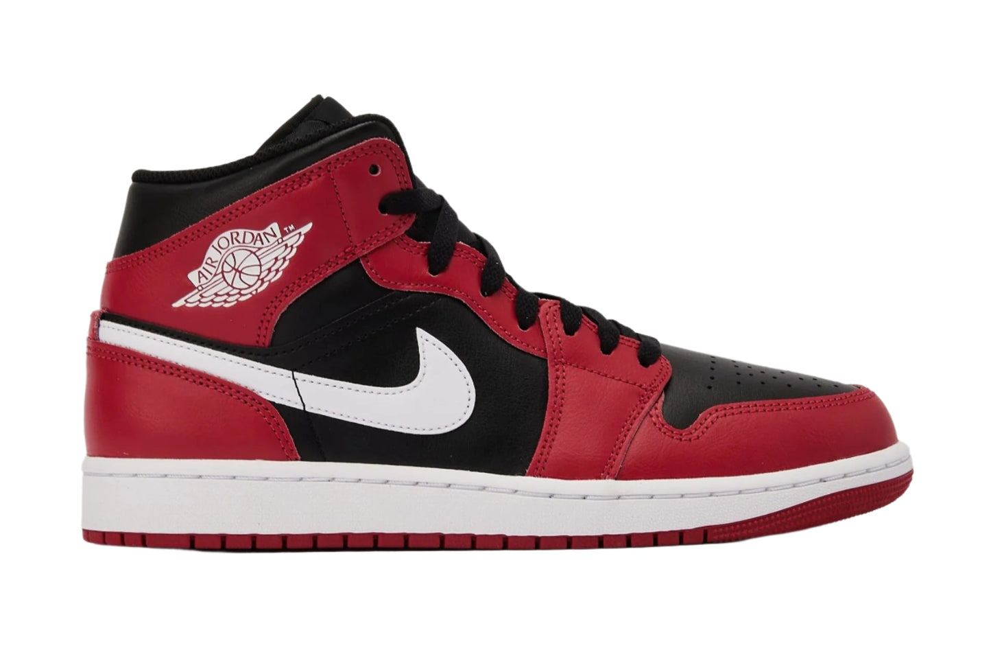 Jordan 1 Mid Gym Red Black White
