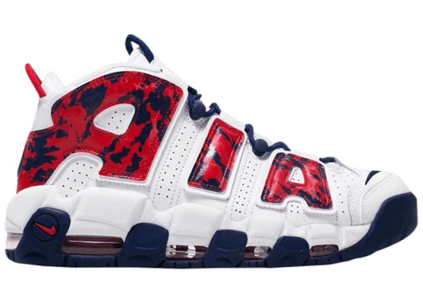 Nike Air More Uptempo 'Red Navy Camo'