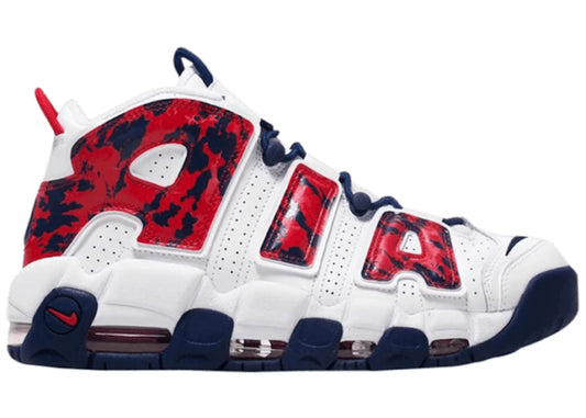 Nike Air More Uptempo 'Red Navy Camo'