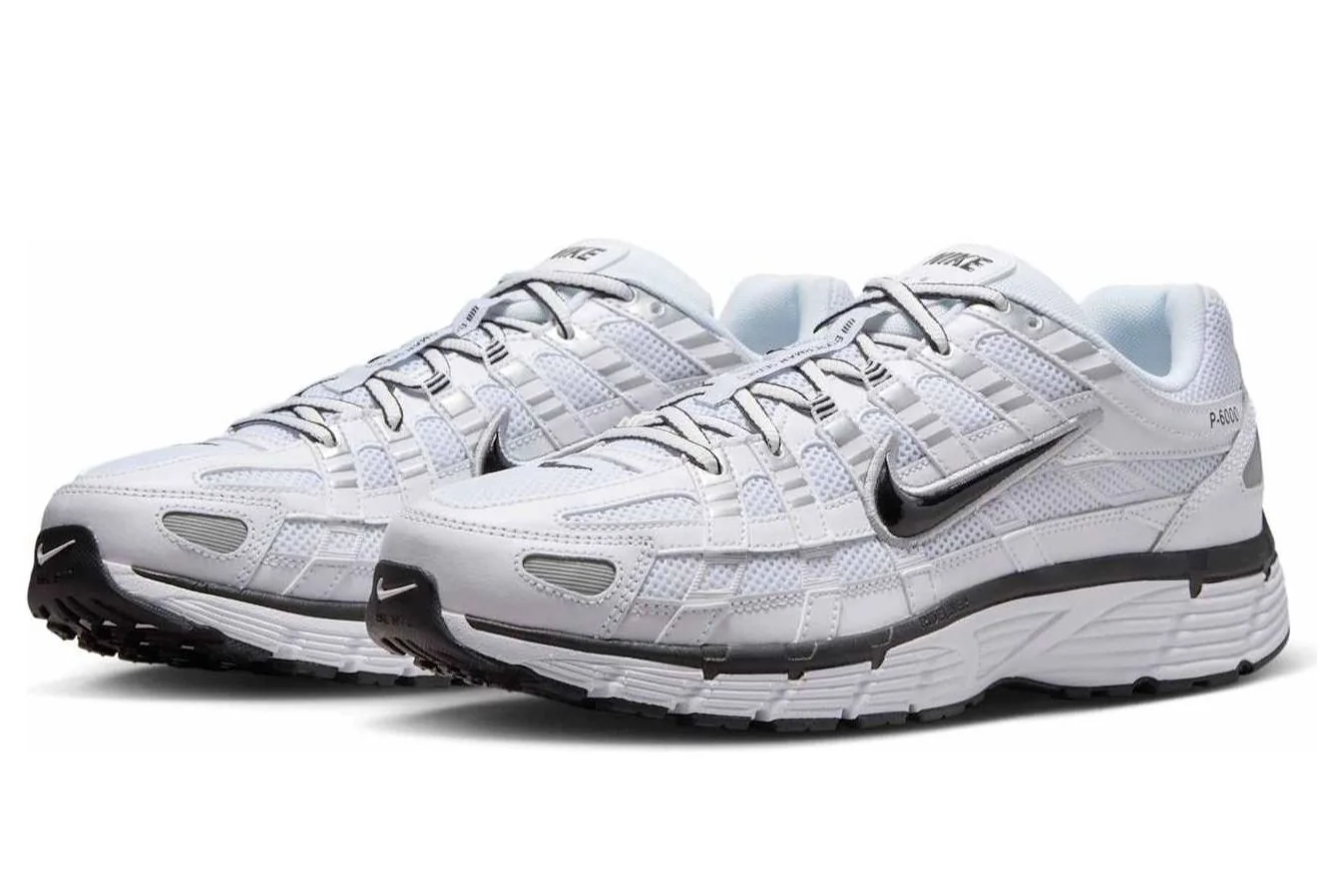 Nike P-6000 'White Metallic Silver Black'