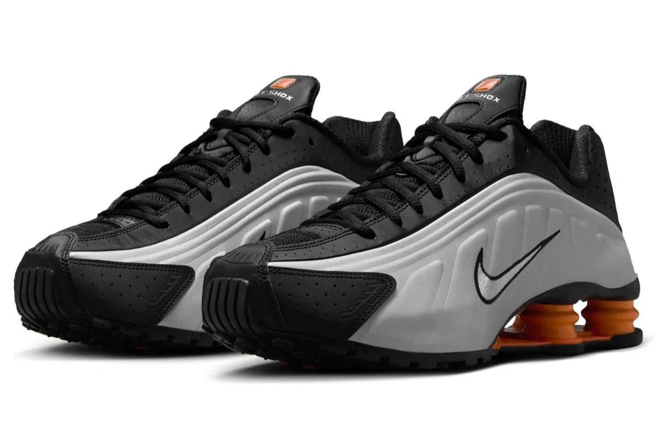Nike Shox R4 'Black Vast Grey Bright Mandarin'