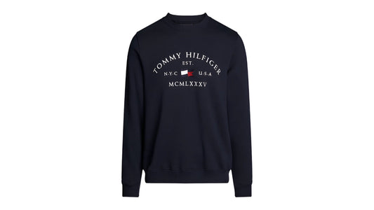 Tommy Hilfiger Logo Embroidery Crew Neck Sweatshirt